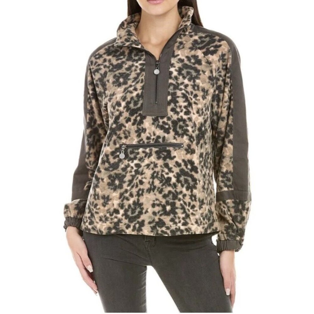 Calme By Johnny Was Half Zip Soft Fleece Pull Over Women's Small NWT $168 - Picture 1 of 7